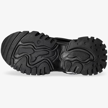 Sneakersy na koturnie BAINS BLACK 39