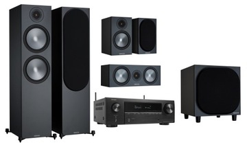 MONITOR BRONZE POTĘŻNE KINO 5.1 Z DENON AVR-X1700H