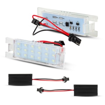 OŚWIETLENIE LED TABLICY REJESTRACYJNEJ PODŚWIETLENIE OPEL Zafira B Vectra C
