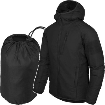 Kurtka Męska Przejściowa z Kapturem HELIKON WOLFHOUND Hoodie Czarna r. L