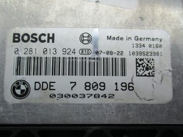BMW E83 X3 2.0 D N47 ŘÍZENÍ 0281013924