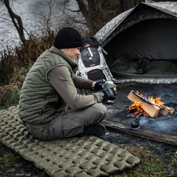 M-Tac Tourist Mat Надувной спальный матрас Матрас для сна 195x60 см Оливковый