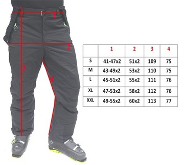 МУЖСКИЕ ЗИМНИЕ ЛЫЖНЫЕ БРЮКИ ДЛЯ СНОУБОРДА XXL
