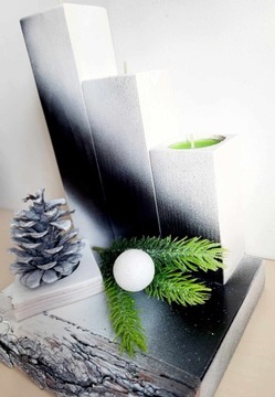 Рождественский головной убор деревянный подсвечник с украшением конуса рождественский