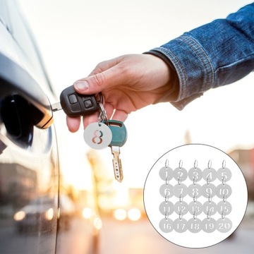 Нумерованные брелоки с цифрами, 20 шт.