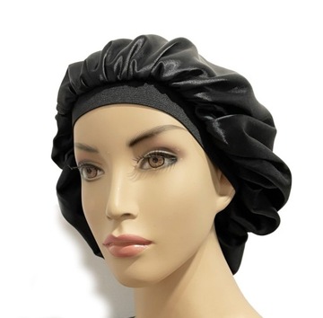 Шапочка из польского атласа, кудри афро-локоны