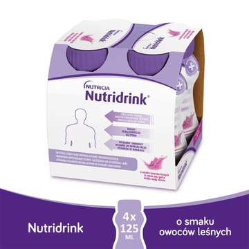 Nutridrink o sm. owoców leśnych płyn 4szt.