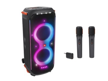 JBL Partybox 710 głośnik imprezowy + zestaw 2 mikrofonów bezprzewodowych
