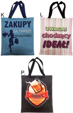 TORBA prezent na URODZINY 18 30 40 50 60 70 wzory