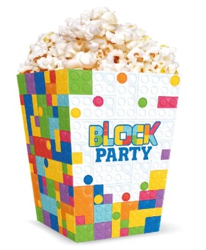 Pudełka na popcorn Klocki Block Lego 6sztuk
