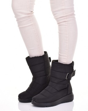 ОЧЕНЬ ТЕПЛЫЕ ЖЕНСКИЕ СНЕЖНЫЕ БОТИНКИ ЗИМНЯЯ ОБУВЬ НА МЕХЕ Скользящая на липучке