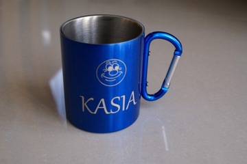 Туристическая кружка с ГРАВИРОВКОЙ, горная звезда подарок