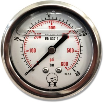 MANOMETR CIŚNIENIOMIERZ 0 - 40 BAR PRZYŁĄCZE TYŁ