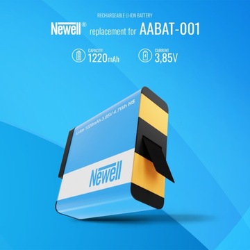 Двухканальное зарядное устройство + аккумулятор для GoPro HERO 5 6 7 Black AABAT-001