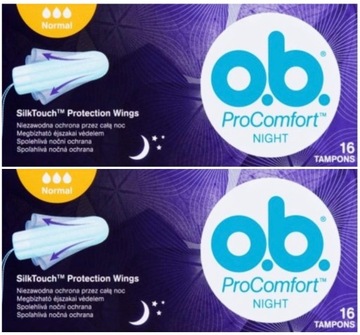 OB ProComfort Night Normal Tampony Higieniczne 32 sztuki
