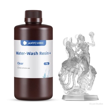Żywica UV Anycubic Water Washable+ Clear Przezroczysta 1l 1kg