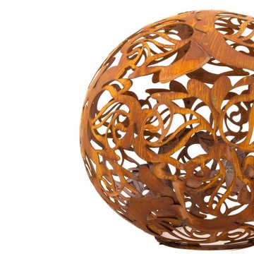 ДЕКОРАТИВНАЯ СВЕТИЛЬНИК САДОВЫЙ ШАР РОЗА САДОВЫЕ ШАРЫ 23 СМ КОРТЕН