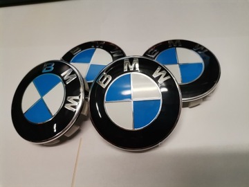 НАБОР КОЛПАКОВ BMW 68MM ДЛЯ ДИСКОВ 4 шт. НОВЫЕ НАКЛЕЙКИ НА ДИСКИ