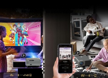 Мини-проектор Проектор WiFi Android FULL HD 4K 16500lm Автофокус Bluetooth