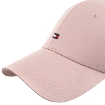 Czapka z daszkiem Tommy Hilfiger Essential Flag Cap Różowa