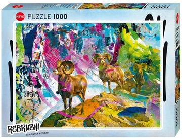 Puzzle Heye Big Horns by Gunter Konrad 1000 elementów, na prezent