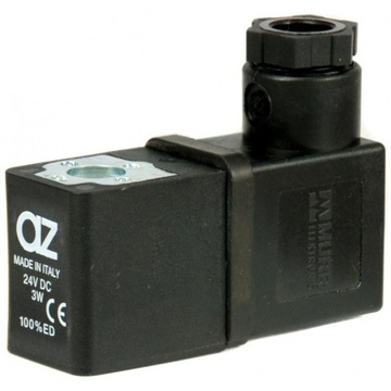 Cewka z wtykiem do elektrozaw fi 8mm 24VDC 3W - AZ