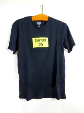 T-SHIRT na lato bawełniany NEW YORK CITY koszulka bluzka podkoszulka fluo