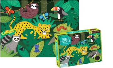 TROPIKALNY LAS puzzle z aplikacjami 42el. MUDPUPPY