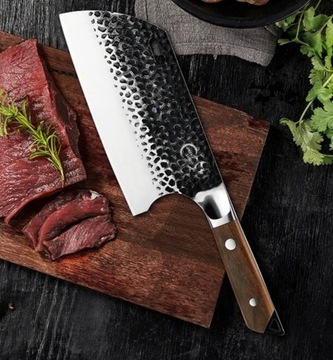 Японский колун VG10, стальной кованый с крышкой, кухонный нож для мясника, колун