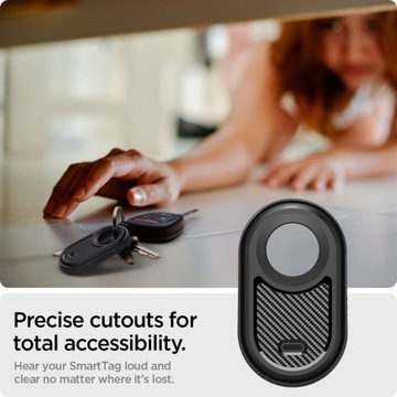 Чехол для Galaxy Smarttag 2 Spigen Rugged Armor Matte Black