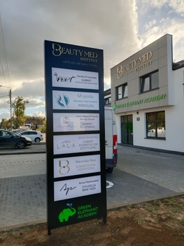 Pylon reklamowy dwustronny LED