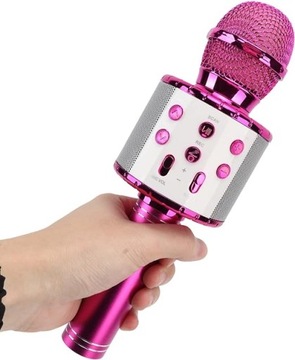 ДЕТСКИЙ БЕСПРОВОДНОЙ МИКРОФОН BLUETOOTH ДЛЯ КАРАОКЕ - SD AUX