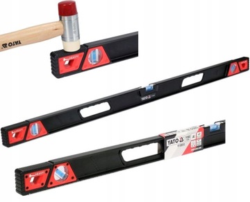 УРОВЕНЬ YATO МАГНИТНЫЙ УРОВЕНЬ 1000 ММ, АРМИРОВАННЫЙ АЛЮМИНИЕМ, 5 МАГНИТОВ