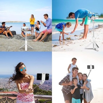 ПАЛКА ДЛЯ СЕЛФИ ШТАТИВ ДИСТАНЦИОННЫЙ АККУМУЛЯТОР 1,1 М KZOMKZOO БЕЛЫЙ