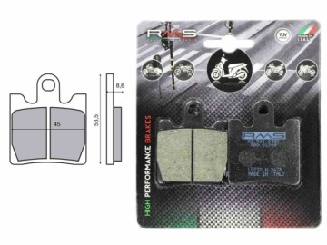 ТОРМОЗНЫЕ КОЛОДКИ SINTERED SYM GTS 300CC RMS