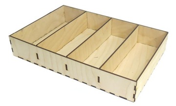 КОРОБКА-ОРГАНИЗАТОР НА 4 ОТДЕЛЕНИЯ 31,8x21,2x5,5см PE36