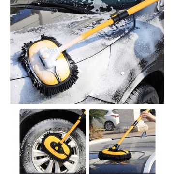 MOP TELESKOPOWY DO MYJNI SAMOCHODOWYCH SZCZOTKA Z MIKROFIBRY 102CM