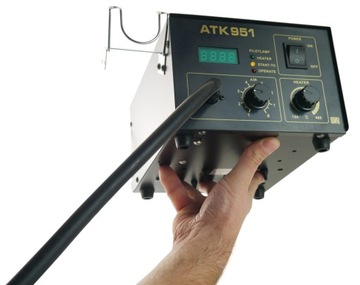 Аппарат для сварки пластика AT951D + треугольные полоски 10x100г PROFESSIONAL 45л/мин