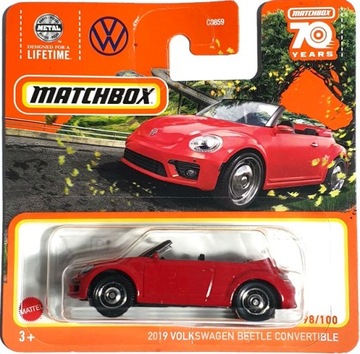 MATCHBOX 2019 VOLKSWAGEN BEETLE CONVERTIBLE MBX ROADTRIP 2023 HLD14