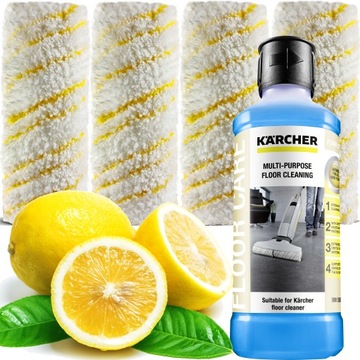 PŁYN RM536 + ŻÓŁTE WAŁKI DO MOPA FC 7 FC 5 KARCHER
