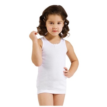 POLSKI PODKOSZULEK DZIEWCZĘCY WADIMA 146 BIAŁY