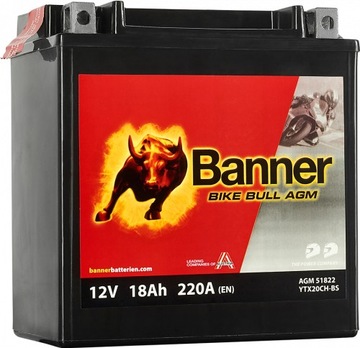 AKUMULATOR 18AH/270A 12V P+ / MOTOCYKLE AGM
