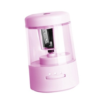 Электрическая точилка для карандашей, автоматический резак для карандашей с большой емкостью, фиолетовый