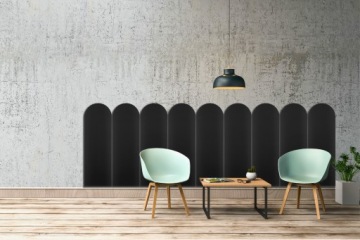 Мягкие стеновые панели 30х80 BLACK FENCE, МЯГКАЯ ИСКУССТВЕННАЯ КОЖА