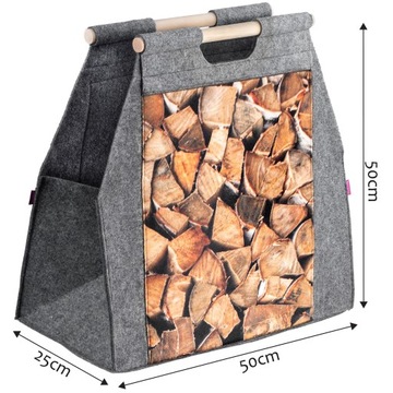 СУМКА-КОРЗИНА ДЛЯ ПОДСТАВКИ ДЛЯ ДРОВЯНОЙ ПЕЧИ