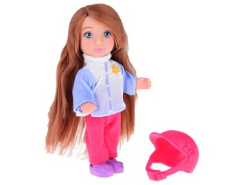 Anlily Lalka 30 cm i laleczka 12 cm na sankach zimowe sporty ZA4765 zabawki