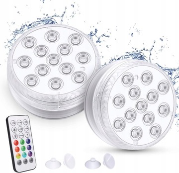 СВЕТИЛЬНИК ДЛЯ АКВАРИУМА БАССЕЙНА 13 LED RGB 2 шт.
