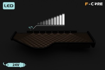 Полка TIR VOLVO FH 3 09-12 кокпит эко-кожа led