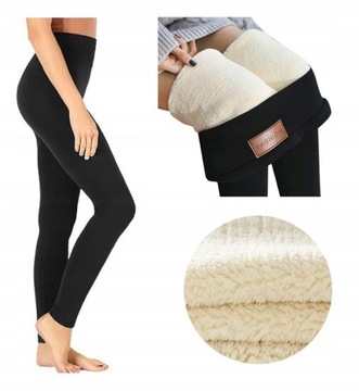 Legginsy Ocieplane Futerkiem Grube CIEPŁE 480g