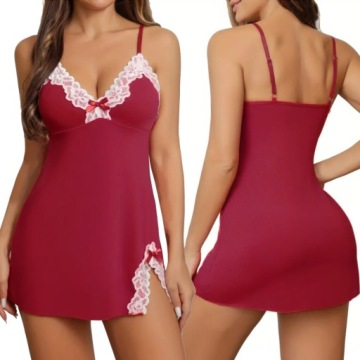 СЕНСОРНЫЙ КРУЖЕВНОЙ НОЧНОЙ ЖЕНСКИЙ ПИЖАМНЫЙ КОМПЛЕКТ СЕКСУАЛЬНЫЙ КОРОТКИЙ РУКАВ